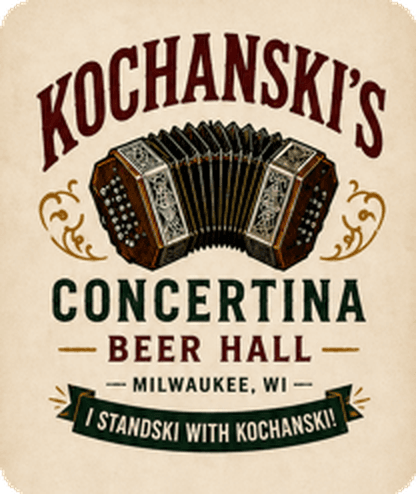 Kochanski's Concertina Beer Hall logo concept