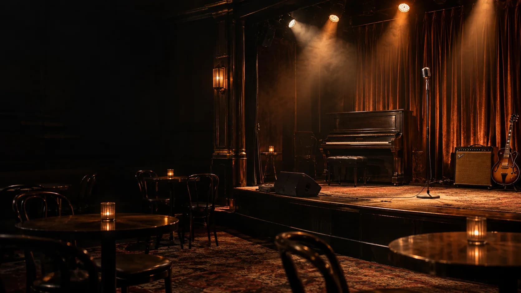 Illustrative music room in the fictional VenueKit demo