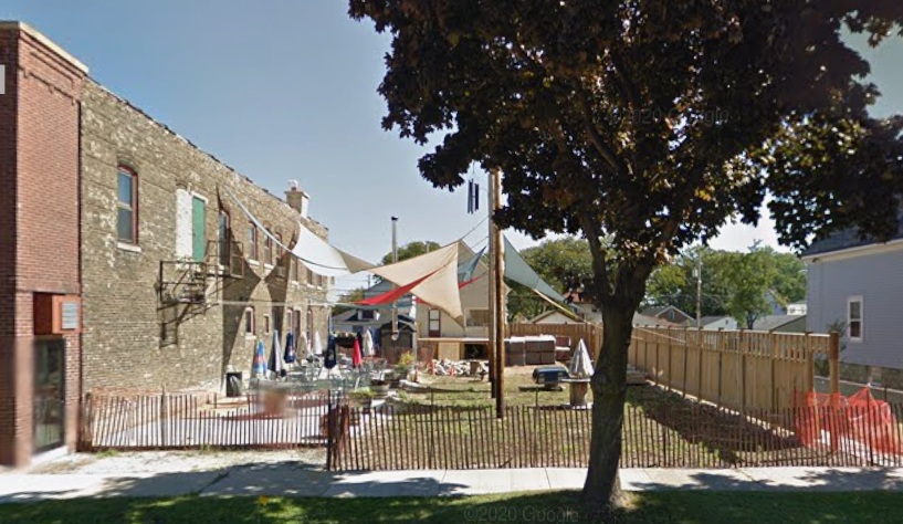 Kochanski's beer garden and exterior in 2014