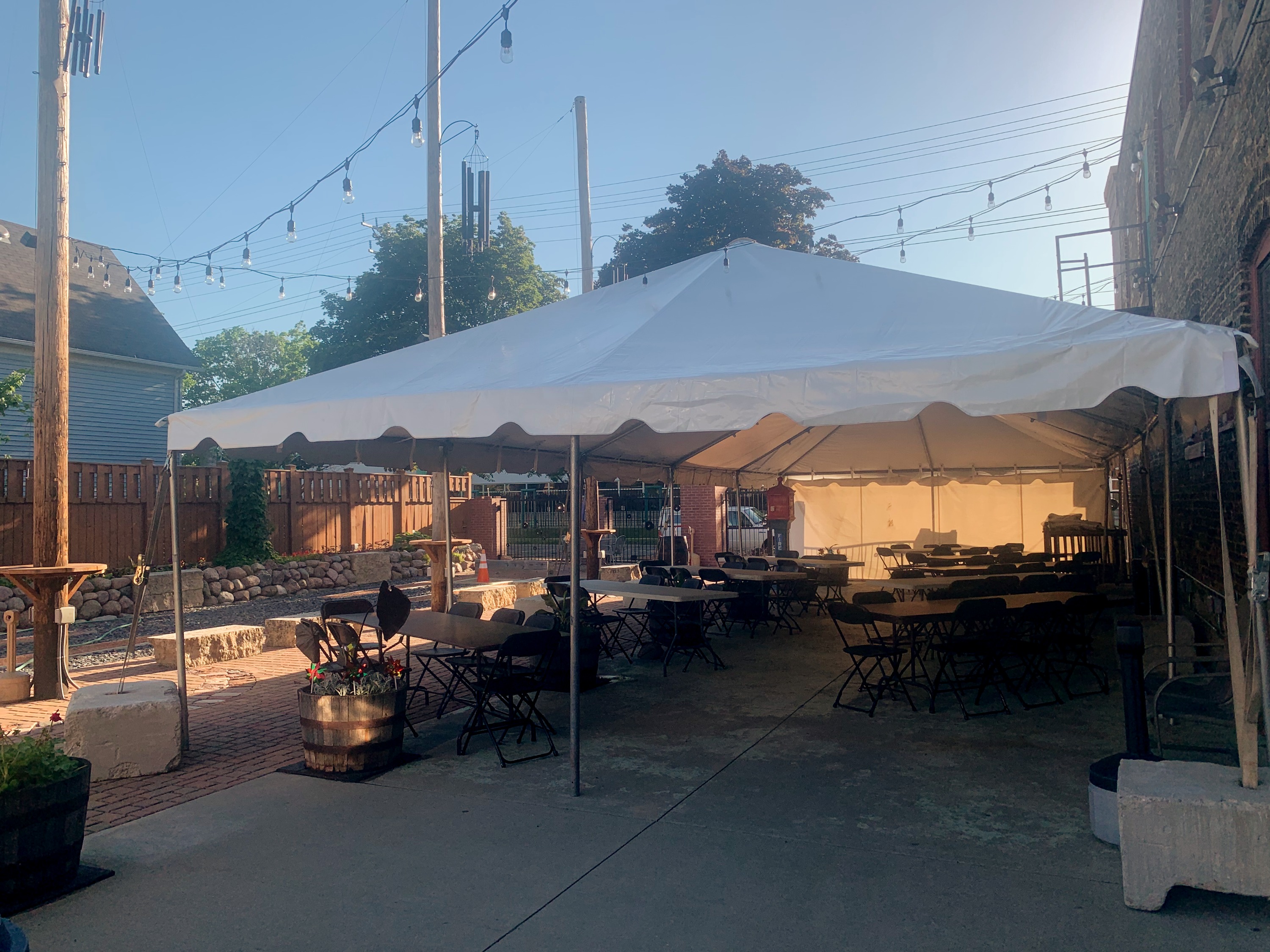 Outdoor seating area at Kochanski's