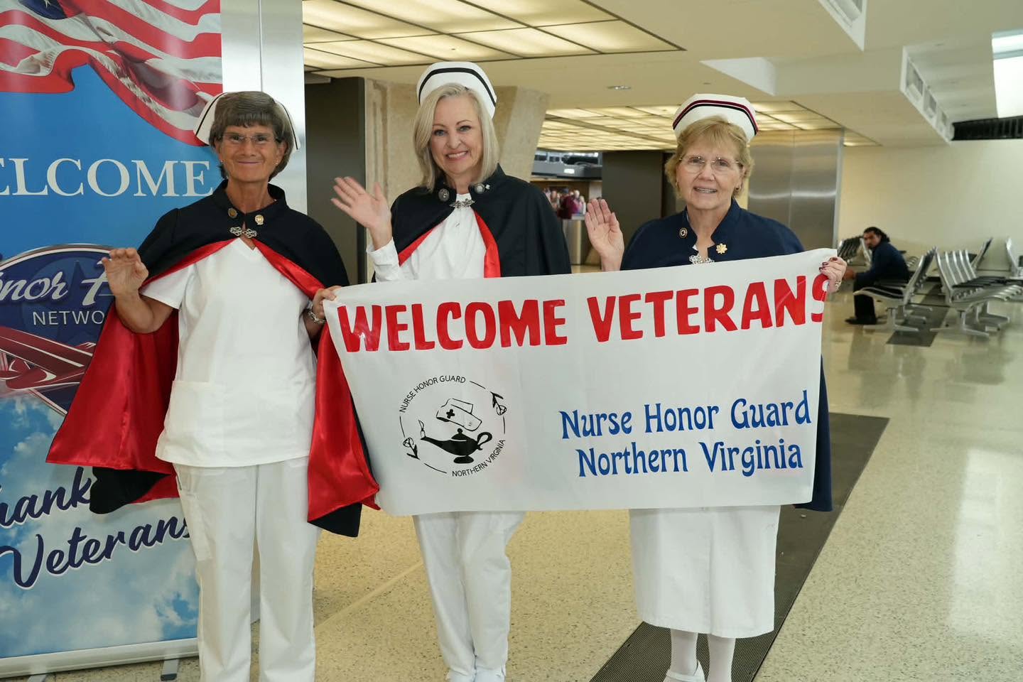 The Nurse Honor Guard of Northern Virginia welcomes our veterans.