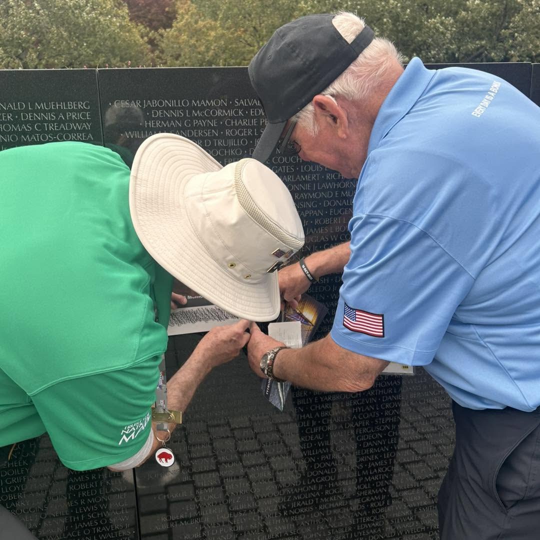Care and companionship during an Alpha veteran’s visit to the Vietnam memorial.