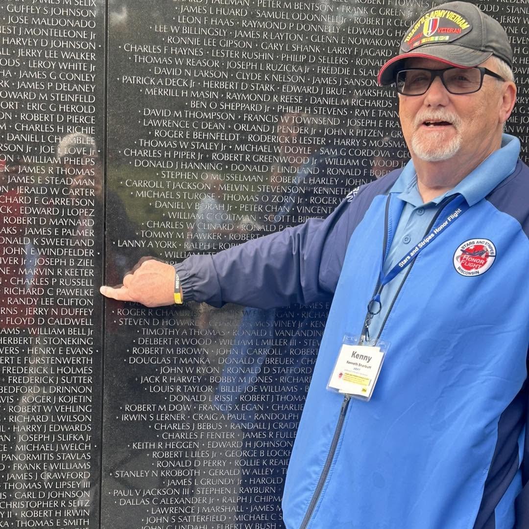 An Alpha veteran finds a name among those remembered on the wall.